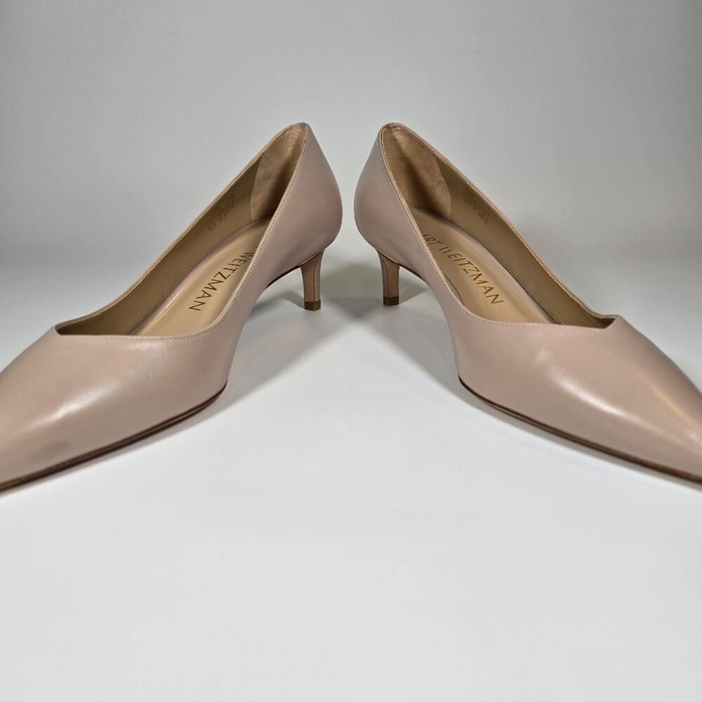 R Stuart Weitzman Soft Neutral Dusty Pink 50mm Ki… - image 5